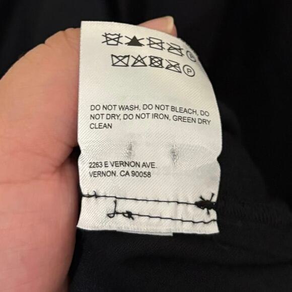 Reformation Black Marlowe Mini Slip Dress Size 1X - Picture 10 of 10